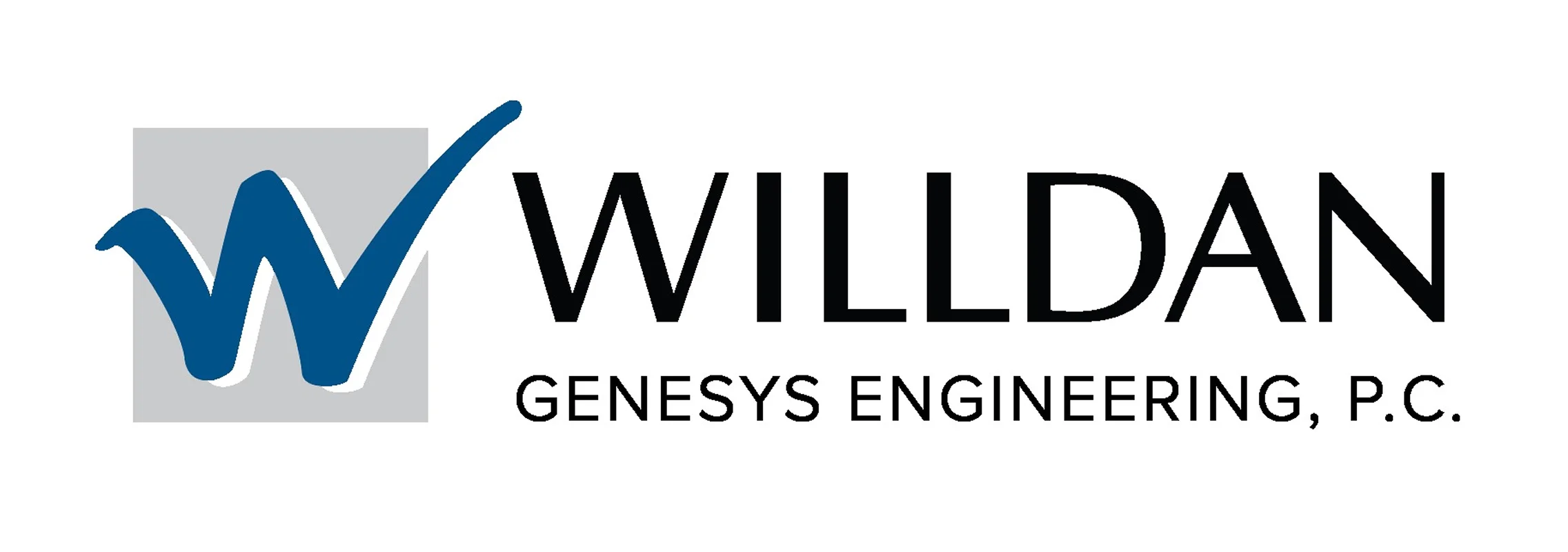 Willdan company logo with blue checkmark
